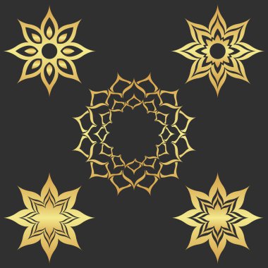 Altın koyu soyut modern arkaplan