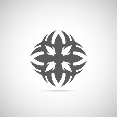 Beyaz arkaplanda siyah simge