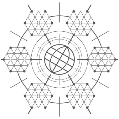 Çokgen geometrik soyut arkaplan