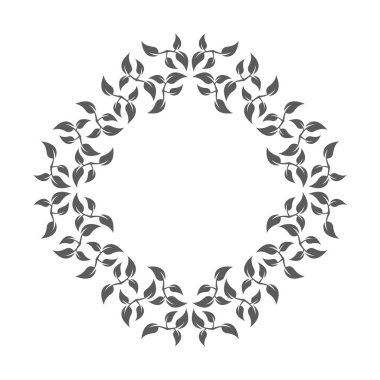 Beyaz arkaplanda çiçek simgesi