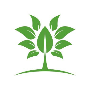 Beyaz arkaplanda eko simgesi 