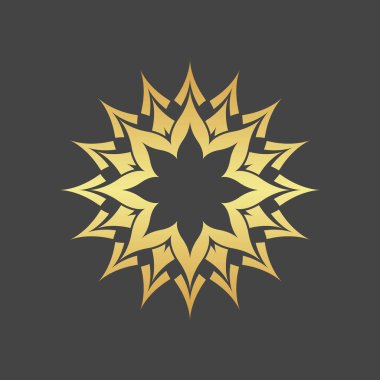 Modern arkaplanda çiçek simgesi