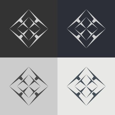 Geometrik simge vektör çizimi