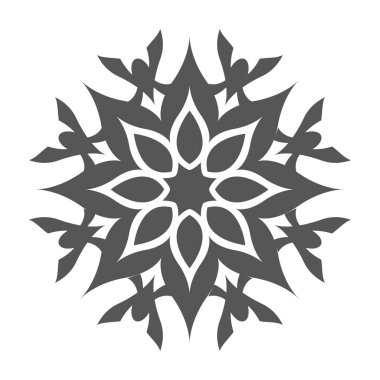 beyaz arkaplanda çiçek simgesi