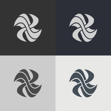 Geometrik simge vektör çizimi