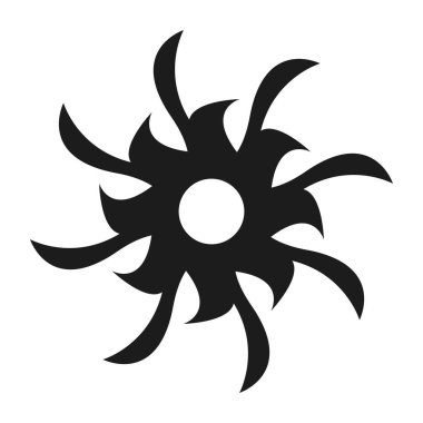 Beyaz arkaplanda siyah işaret