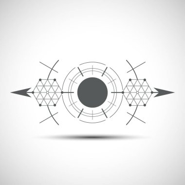 Çokgen geometrik soyut arkaplan