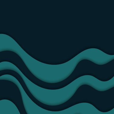 Yeşil dalgalı soyut modern arkaplan