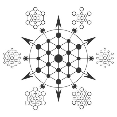 Çokgen geometrik soyut arkaplan