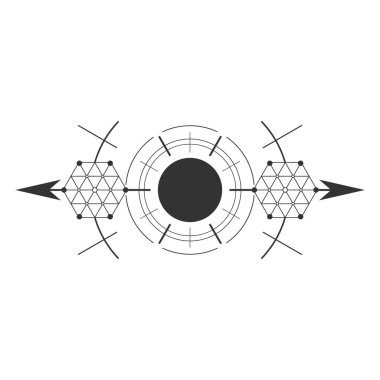 Çokgen geometrik soyut arkaplan