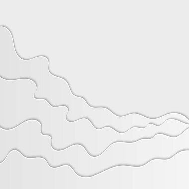 Dalga çizgileri olan beyaz soyut modern arkaplan