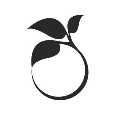 Beyaz arkaplanda çiçek simgesi 