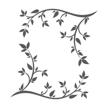 Beyaz arkaplanda çiçek simgesi