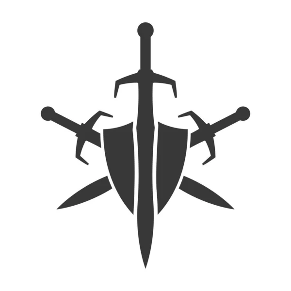 Guard Icon White Background — Stock Vector