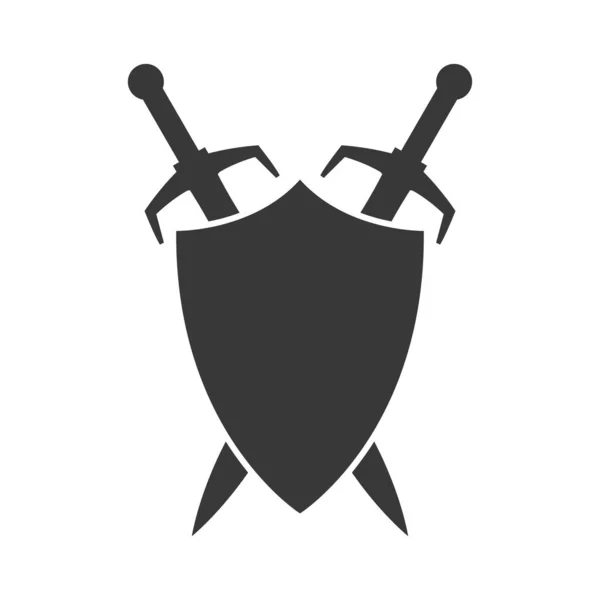 Guard Icon White Background — Stock Vector