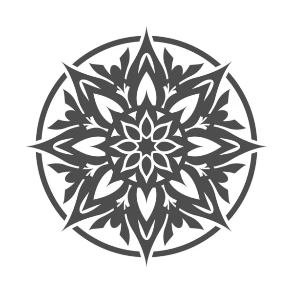 白い背景の花のアイコン — ストックベクタ