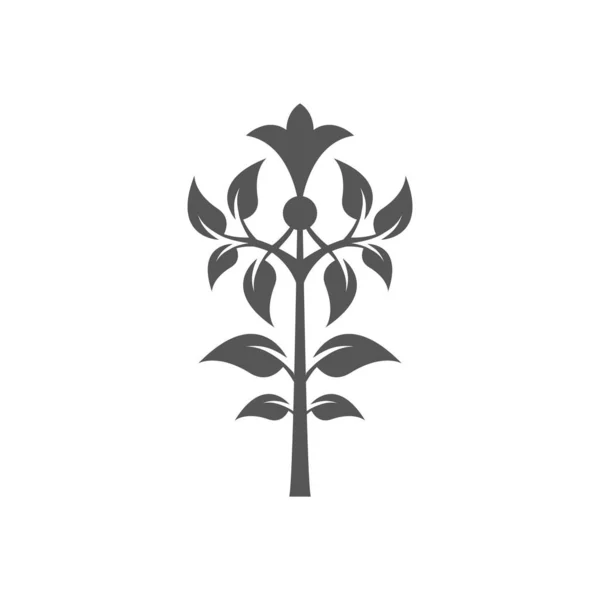 Ikona Drzewa Białym Tle — Wektor stockowy