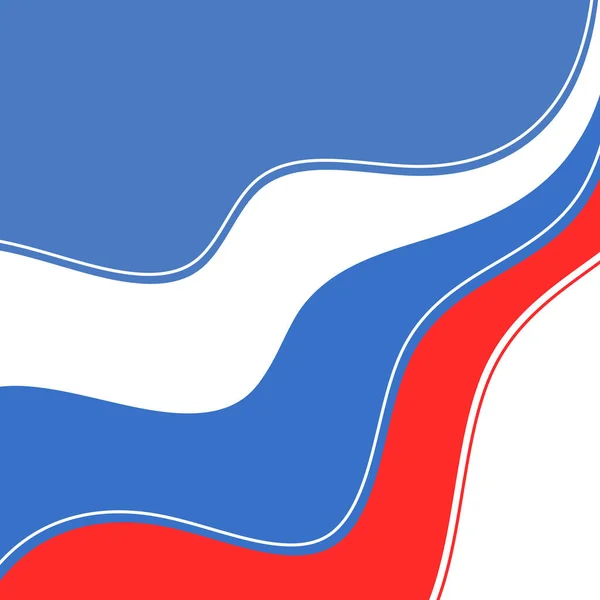 Fundo Moderno Abstrato Com Bandeira Russa — Vetor de Stock