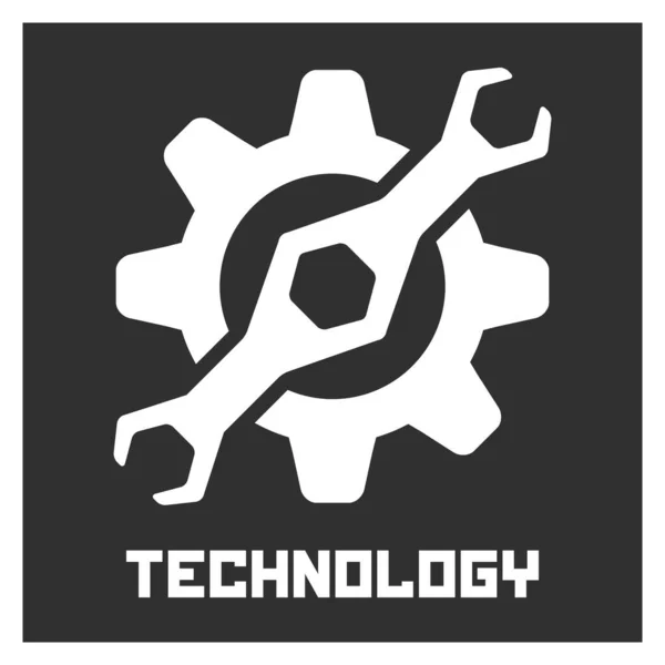 Technológia Eszközei Eszközei Fekete Alapon — Stock Vector