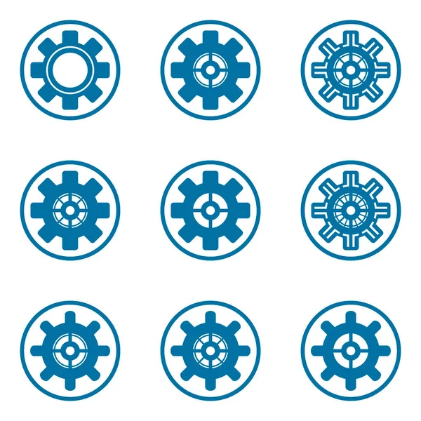 Getriebe Symbol Auf Weißem Hintergrund — Stockvektor