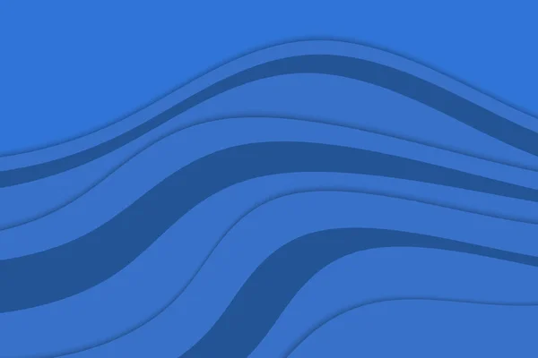 Blaue Wellen Abstrakten Modernen Hintergrund — Stockvektor