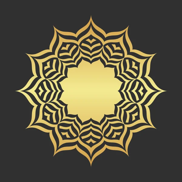 Золотой Темный Абстрактный Фон — стоковый вектор