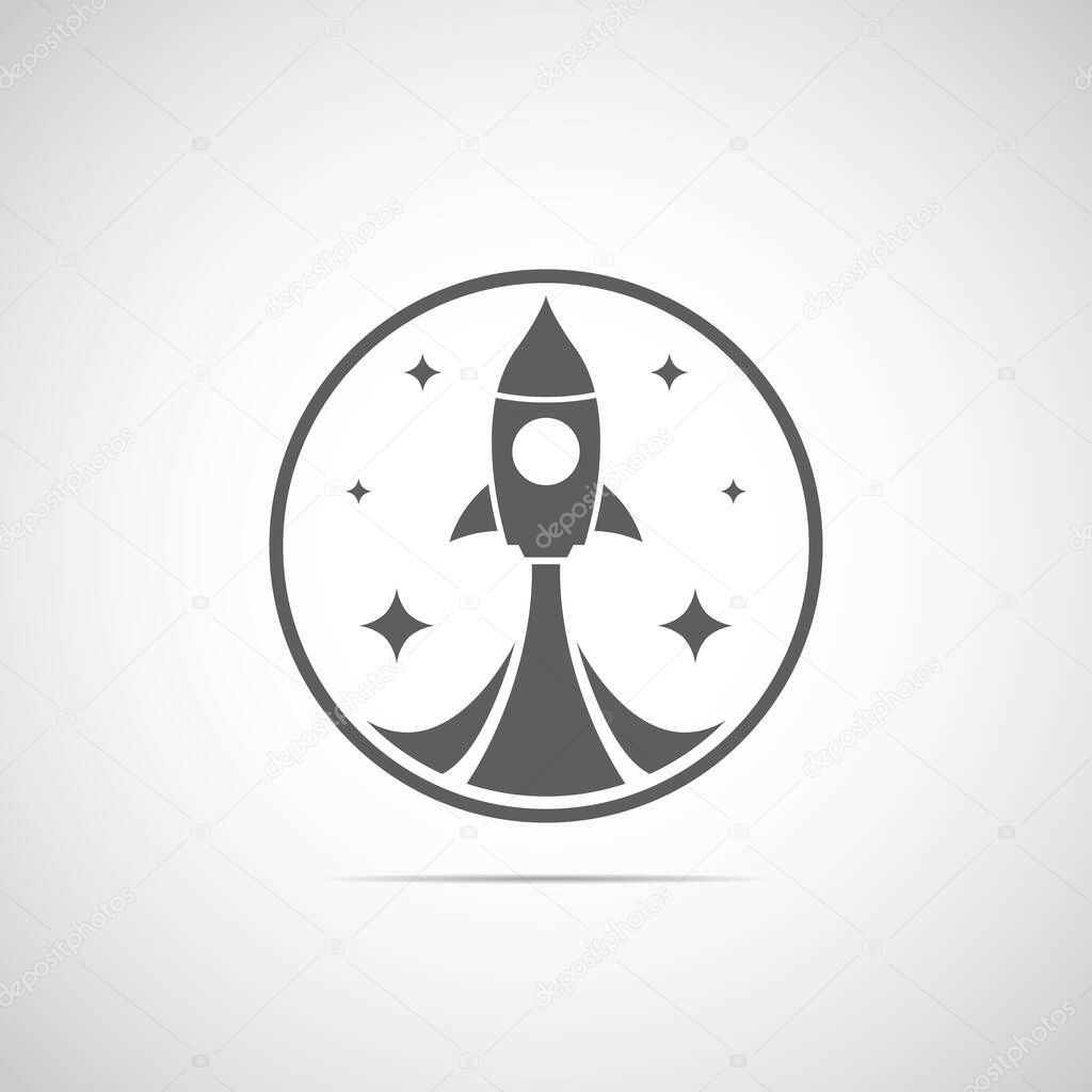 Rocket abstract modern background