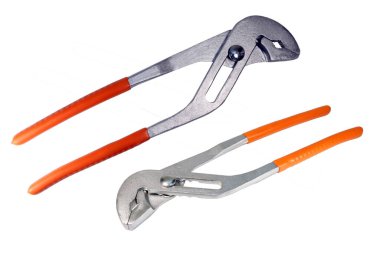 Ayarlanabilir boru anahtarı izole edildi. Yapım ve onarım aracı.