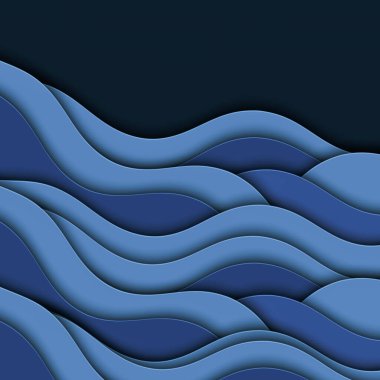 Dalgalarla soyut modern arkaplan