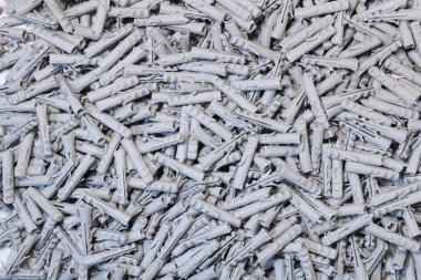 Duvar prizli vidalar. Dowel. Duvar çapaları.