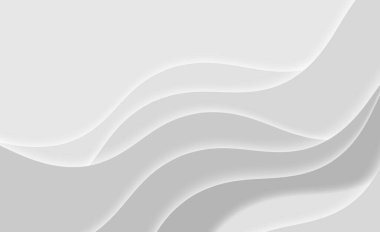 Dalgalı beyaz soyut modern arkaplan