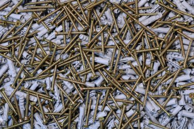 Duvar prizli vidalar. Dowel. Duvar çapaları.