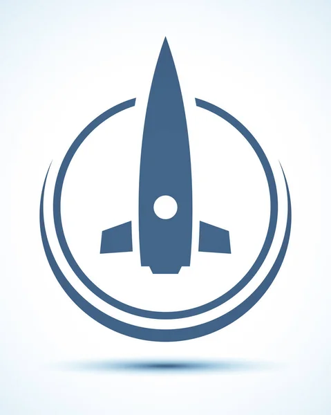 Rocket Icon Abstract Modern Background — Stock Photo, Image