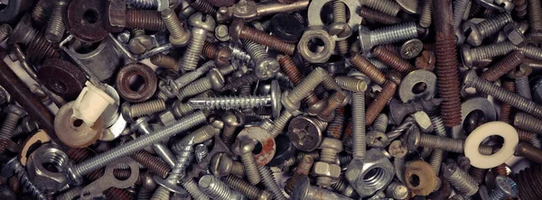 Set Screws Bolts Close — Stock Photo, Image