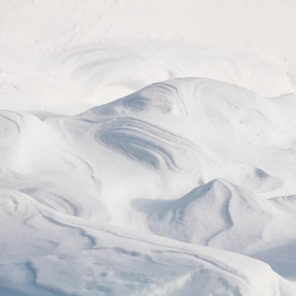 Vitt Snötäckt Landskap — Stockfoto