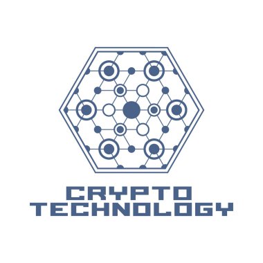 Kripto teknolojisi soyut modern arkaplan