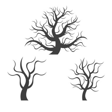 Ağaç simgesi soyut modern arkaplan