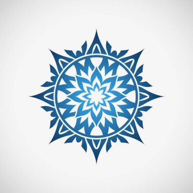 Beyaz arkaplanda çiçek simgesi