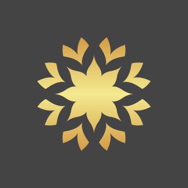 Modern arkaplanda çiçek simgesi