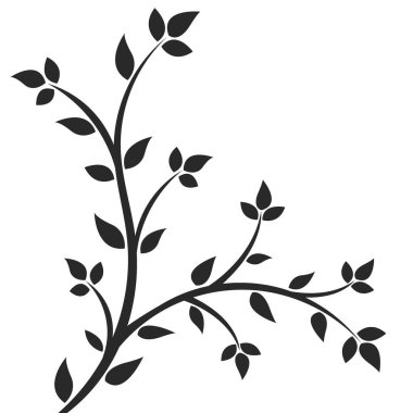 Beyaz arkaplanda ağaç simgesi