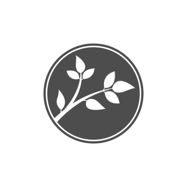 Beyaz arkaplanda ağaç simgesi