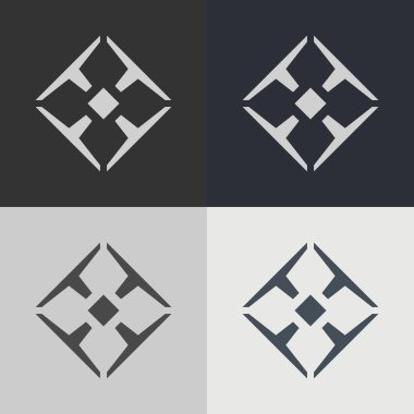 Geometrik simge vektör çizimi