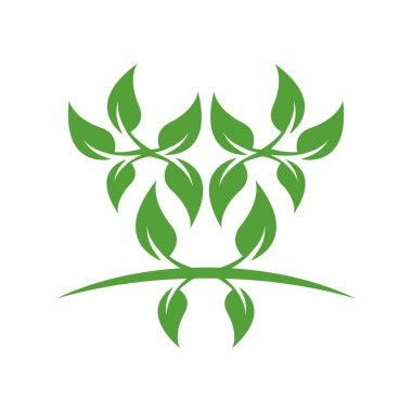 Beyaz arkaplanda eko simgesi 