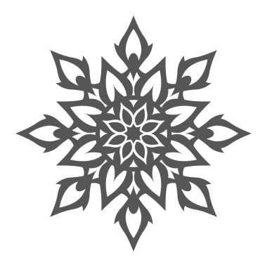 beyaz arkaplanda çiçek simgesi