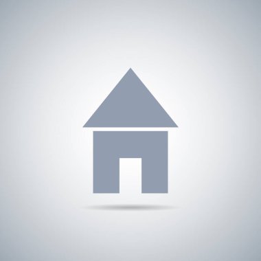 Beyaz arkaplanda ev simgesi