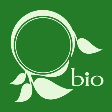 Yeşil çiçekli soyut modern arkaplan