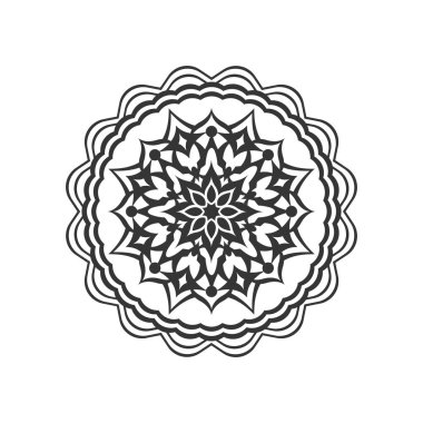 Beyaz arkaplanda çiçek simgesi 