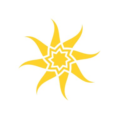 Güneş simgesi soyut modern arkaplan