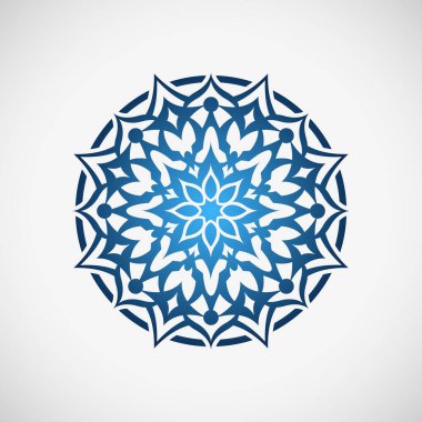 Beyaz arkaplanda çiçek simgesi