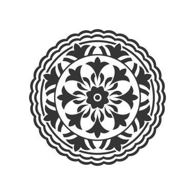 Beyaz arkaplanda çiçek simgesi 